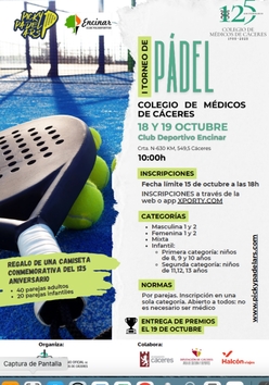 Cartel del torneo